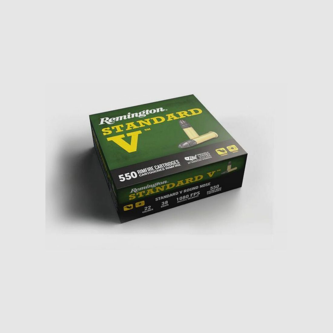 Remington 38grs Standard V LRN 550STK