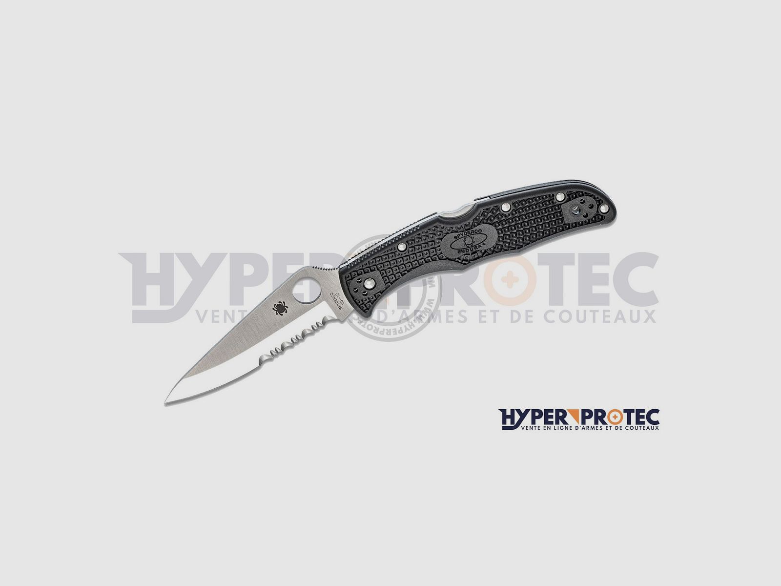 Spyderco Endura 4 halbgezahntes Taschenmesser