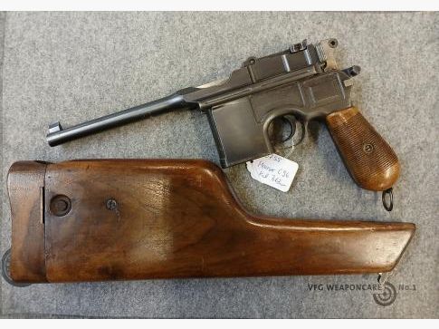 Mauser C96, kaliber 7,63 Mauser, incl. holster