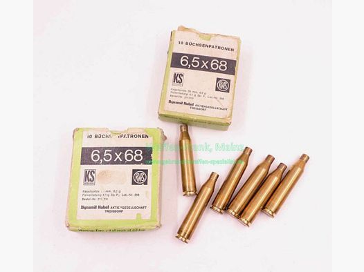 RWS (WZd.Fa.Rottweil) Cases 6.5x68S