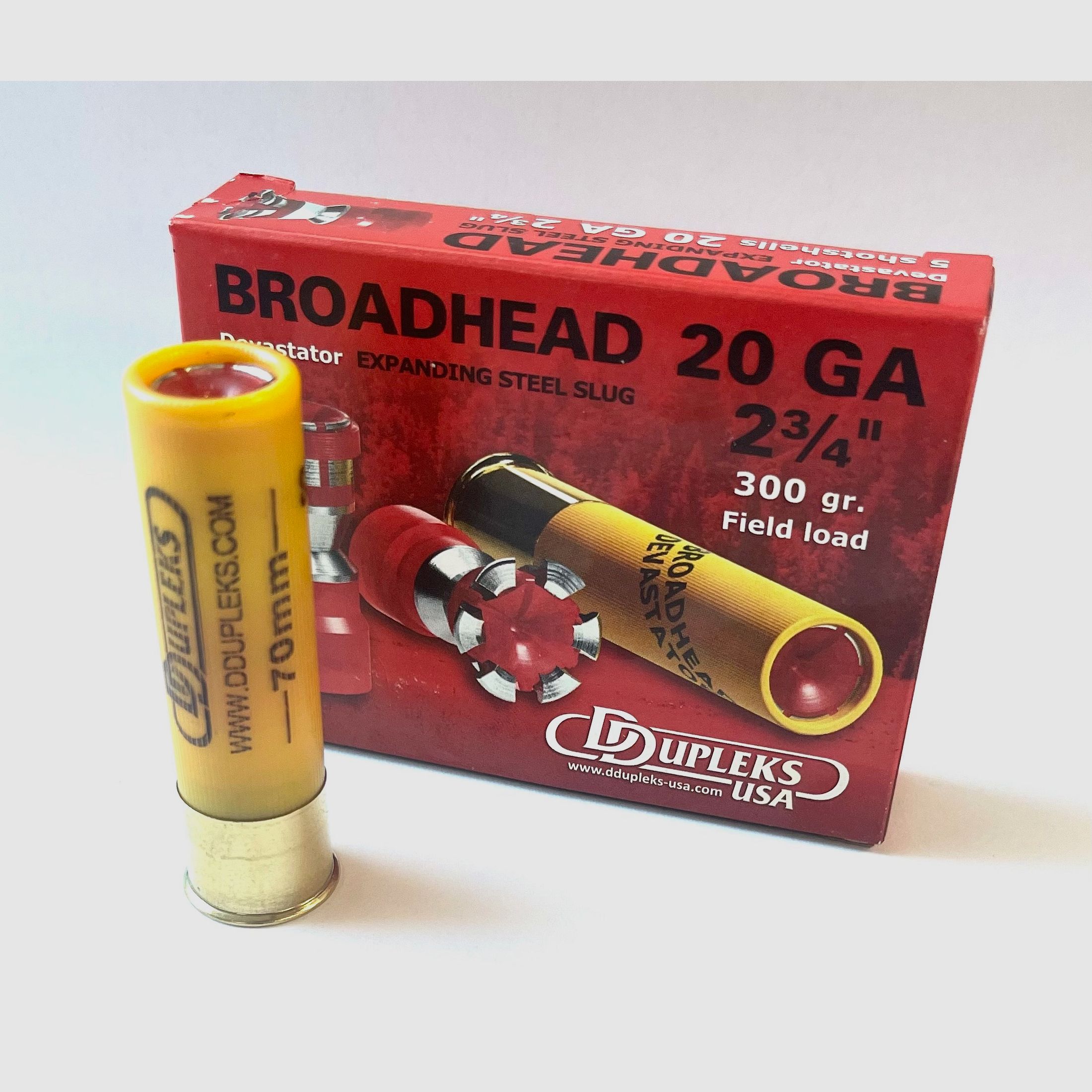 DDupleks 01-01236 Broadhead 20 GA Flintenlaufgeschoss 20 70 19,5g
