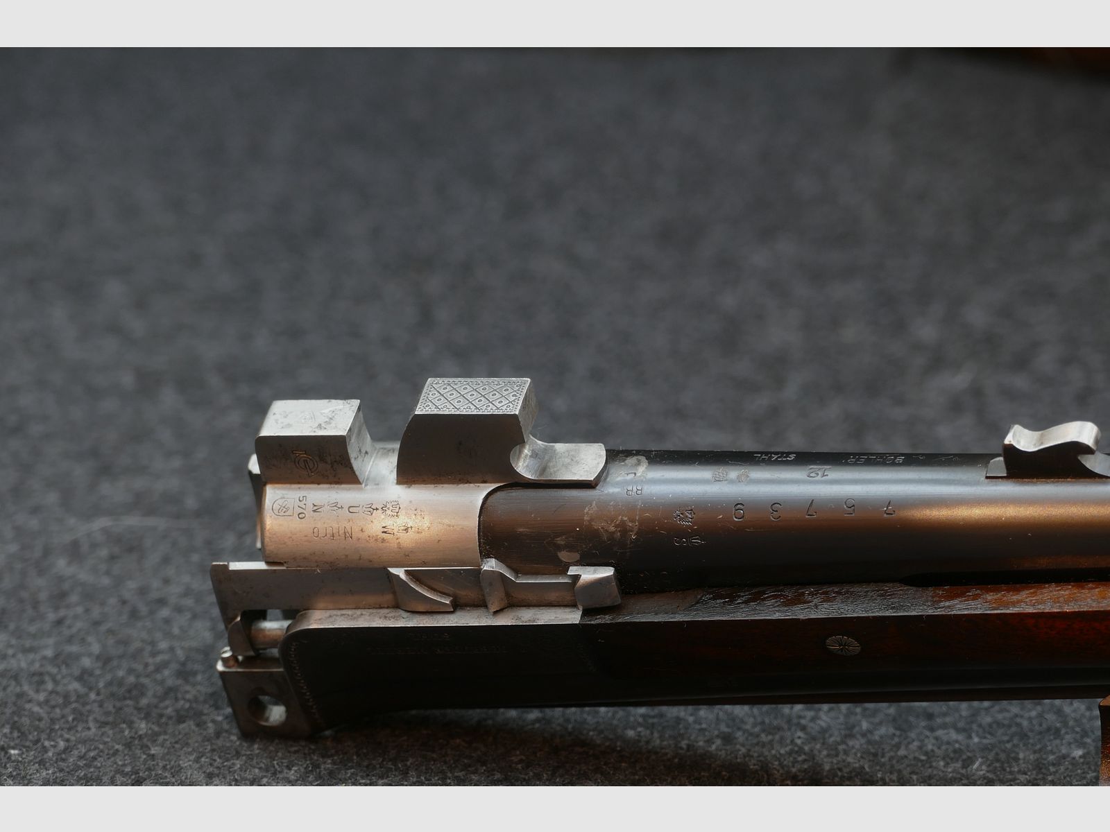 Merkel 201E — Fusil à deux canons superposés, Cal. 12/70 (Suhl / 1970), image 18 sur 20