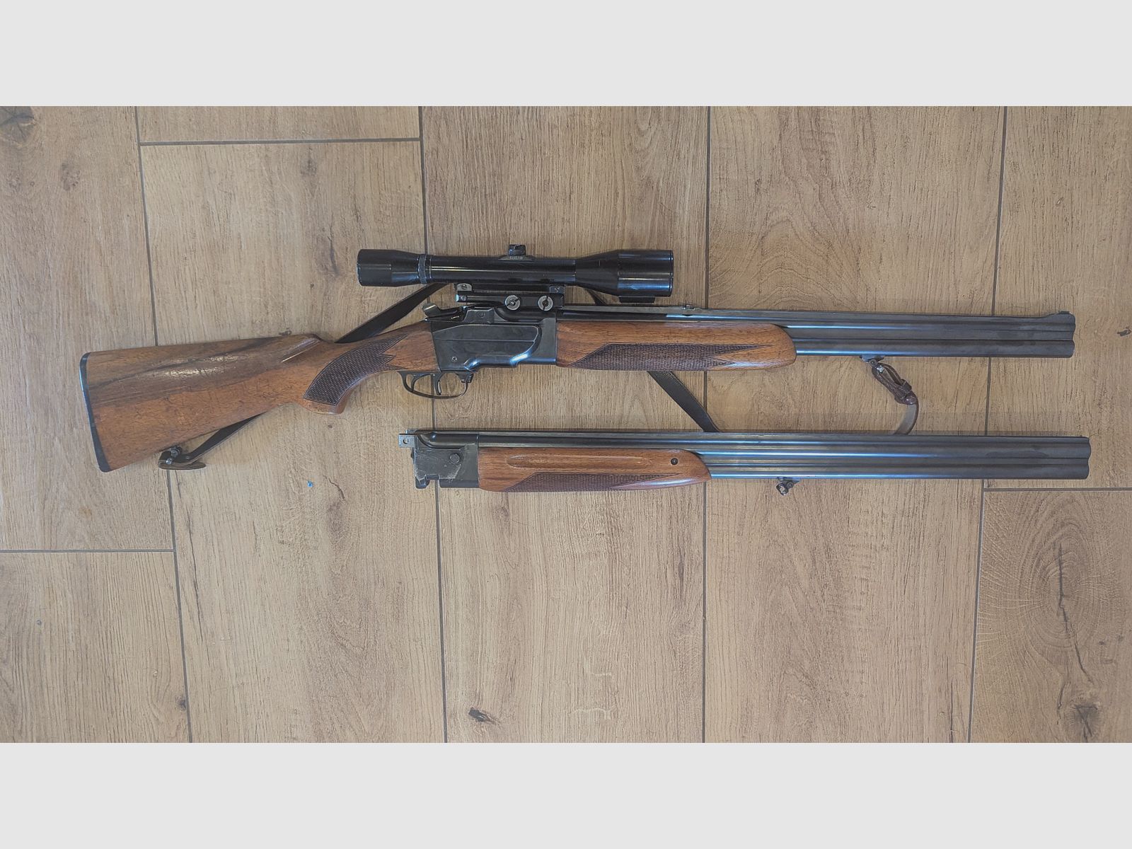 Połączona kombinowana broń myśliwska 7x57R / 12/70 z zestawem wymiennych luf