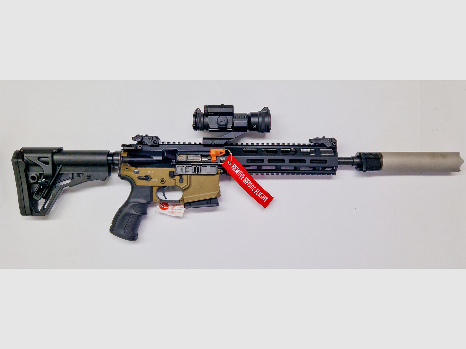 NEU & OVP - Haenel CR223 Duotone - .223Rem. - 10,5" (Jäger&WHE) - B&T Rotex-V - Vortex Strikfire II