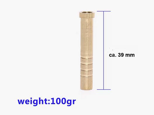 Inserti in rame di rame di precisione - inserti per frecce (ID 6,2 mm) - 100/150 Grani - 30/24 pezzi - ad esempio, tuning per frecce Cobra Adder