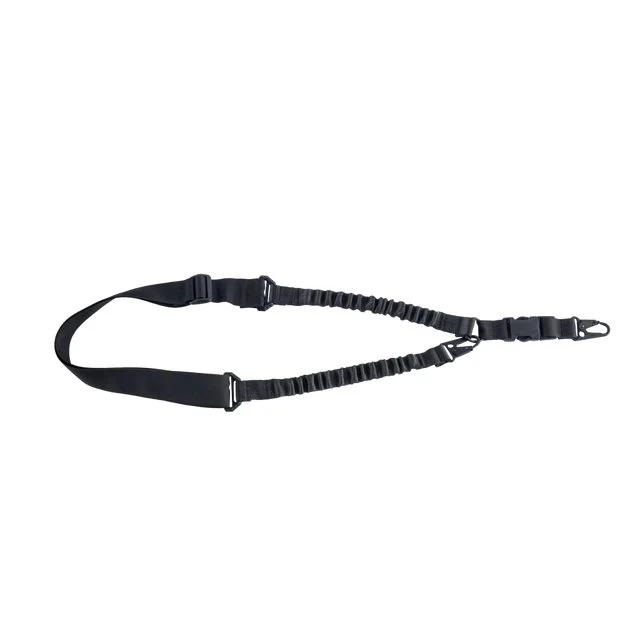 Flexible 1/2-point rifle sling, black, Black MD-Textil