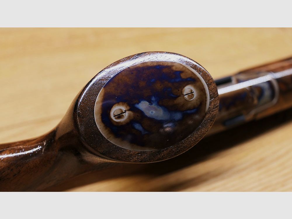 Blaser R8 loopstock met gekleurde hardening / staal systeem / glanzende afwerking / DROOM VAN HOUT EN STAAL