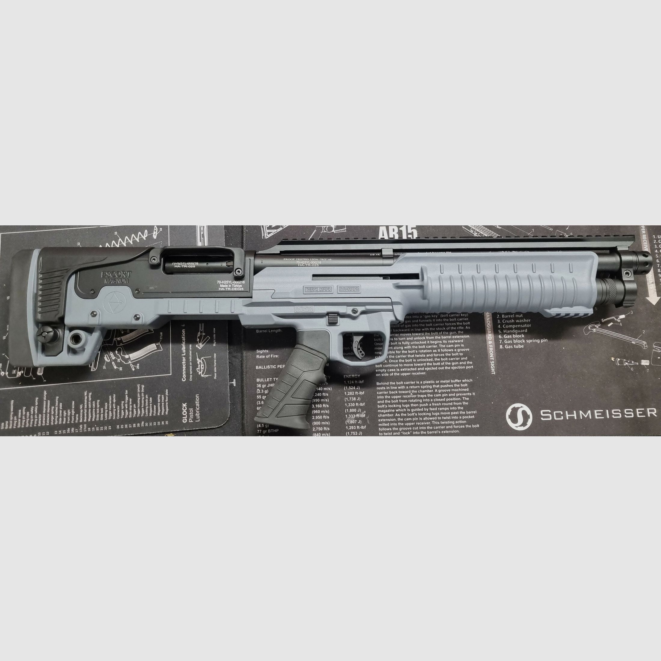 Hatsan Escort - Bull Tc PX Grey 12/76 - 18" 6 Schuss