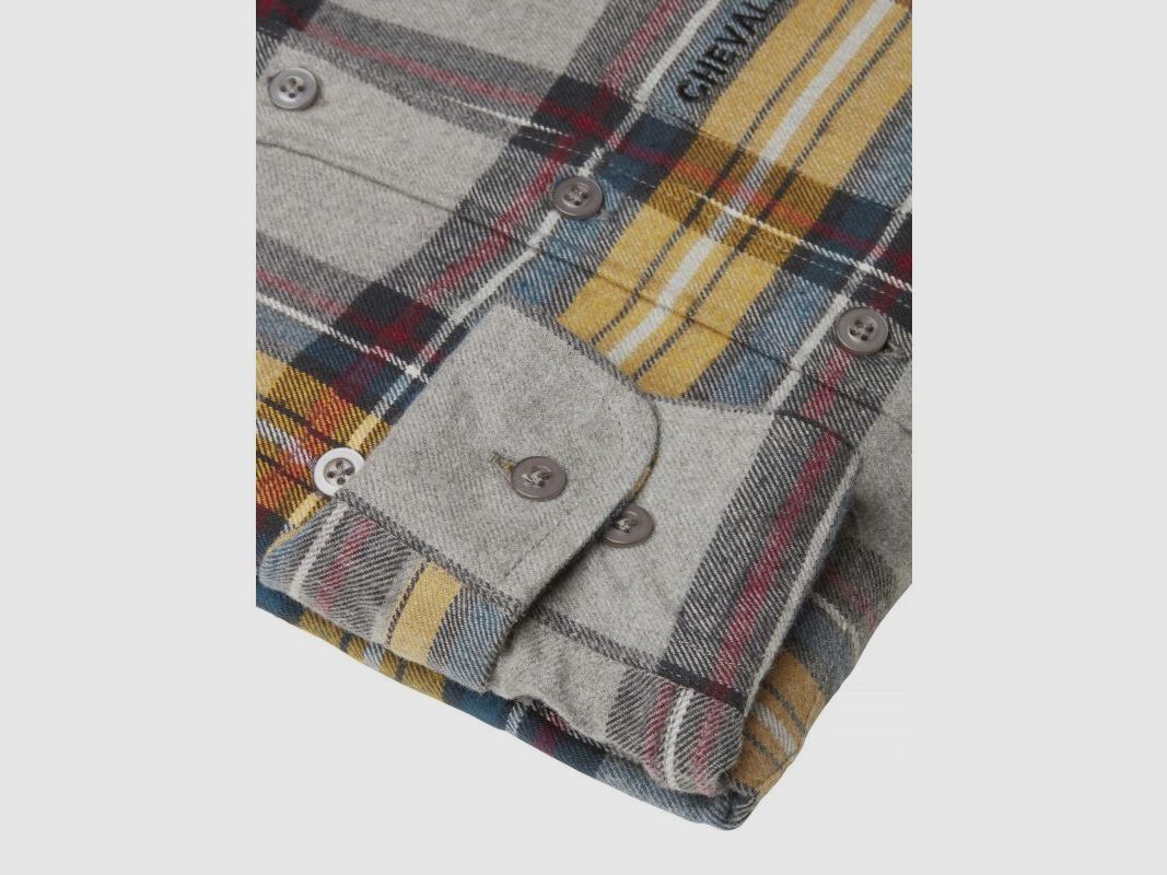 Chevalier Damen Flanellbluse Lynx Mustard Checked