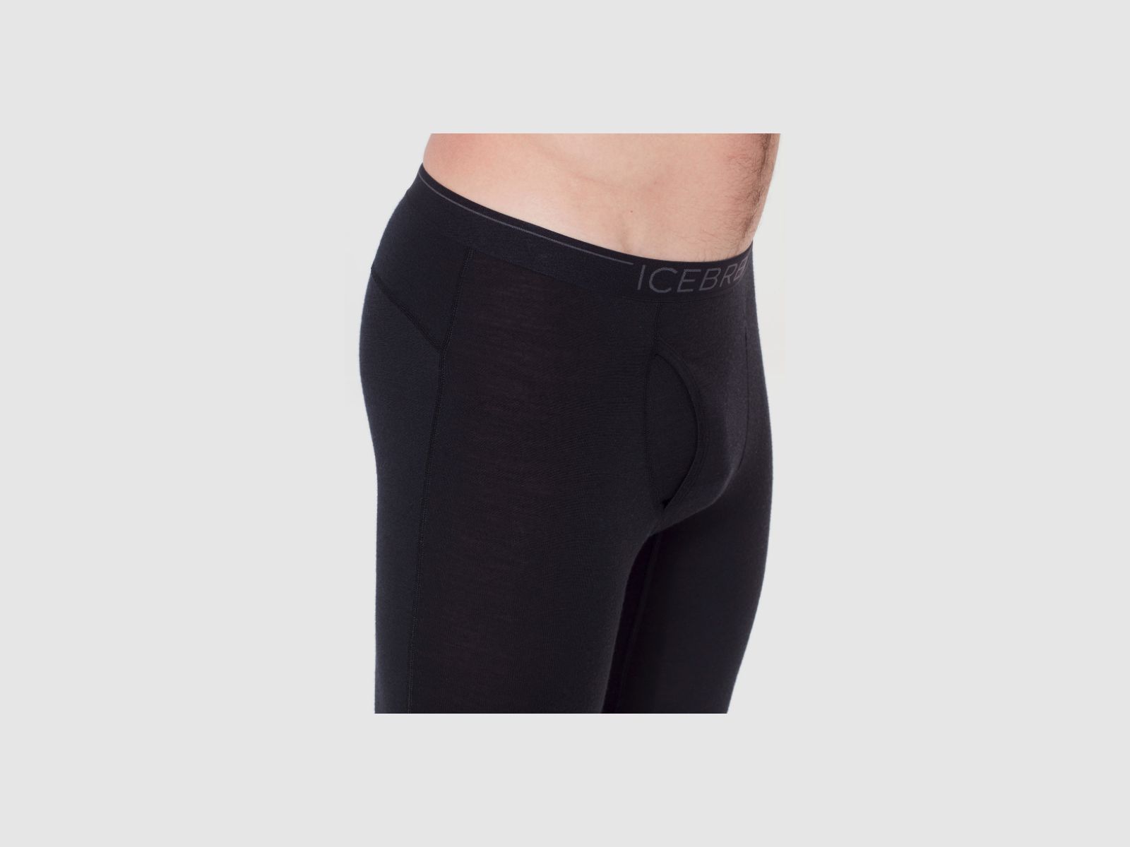 ICEBREAKER Merino 200 Oasis Leggings with Fly Herren Black