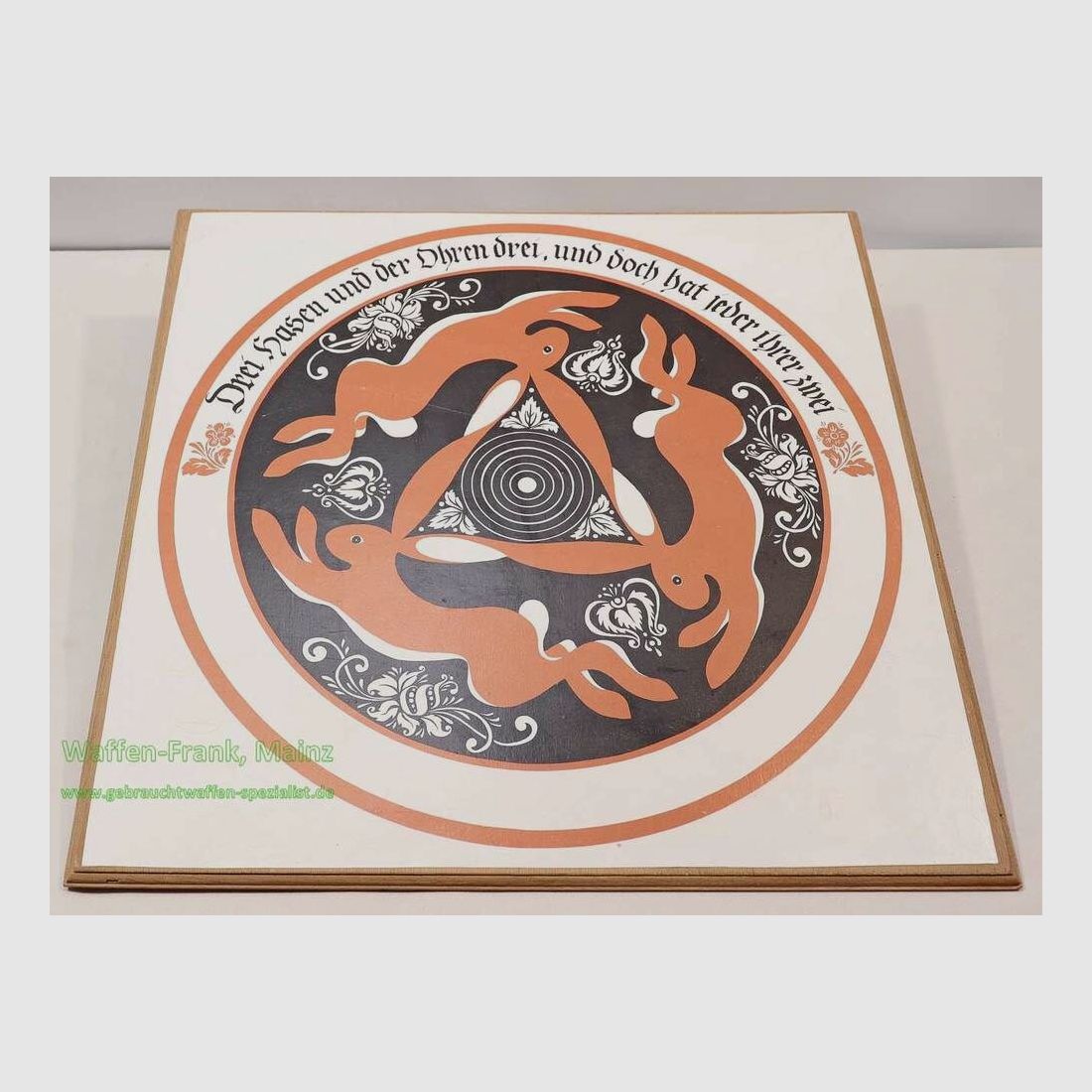 Allemand, fabrication inconnue plaque d'honneur sur bois