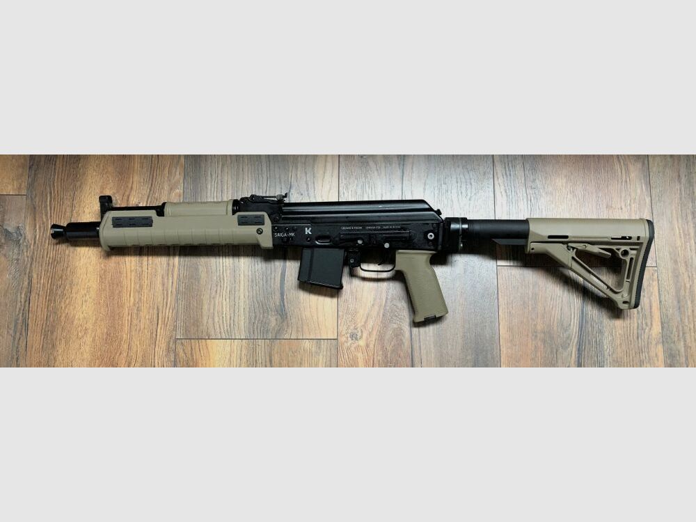 sportlich zugelassen - Saiga MKK 102 Sport - halbautom. Büchse .223Rem Izhmash - mit Schubschaft sportlich zugelassen! - 34,1 cm Lauf - zivile Version - System AK74 AK47 AK-102 - kurze Version der AK-101