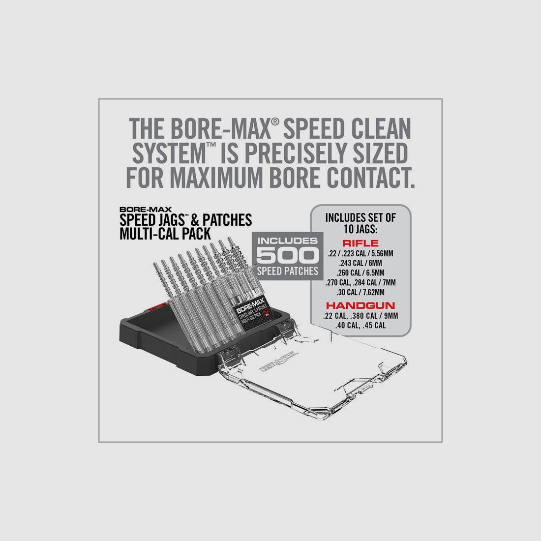 Real Avid Bore-Max Speed Jags & Patches Mehrkaliber-Pack