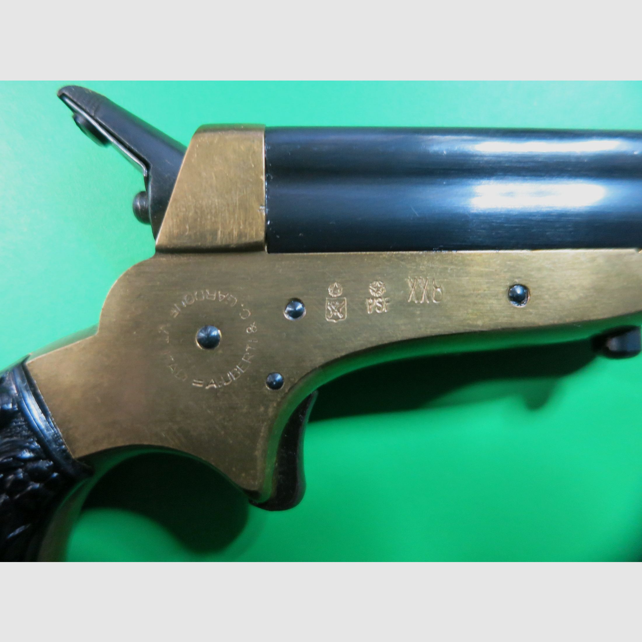 Uberti New Derringer Pepperbox 4-Lauf-Pistole im Kaliber .22 short, Kopie der Sharps Pepperbox     #54