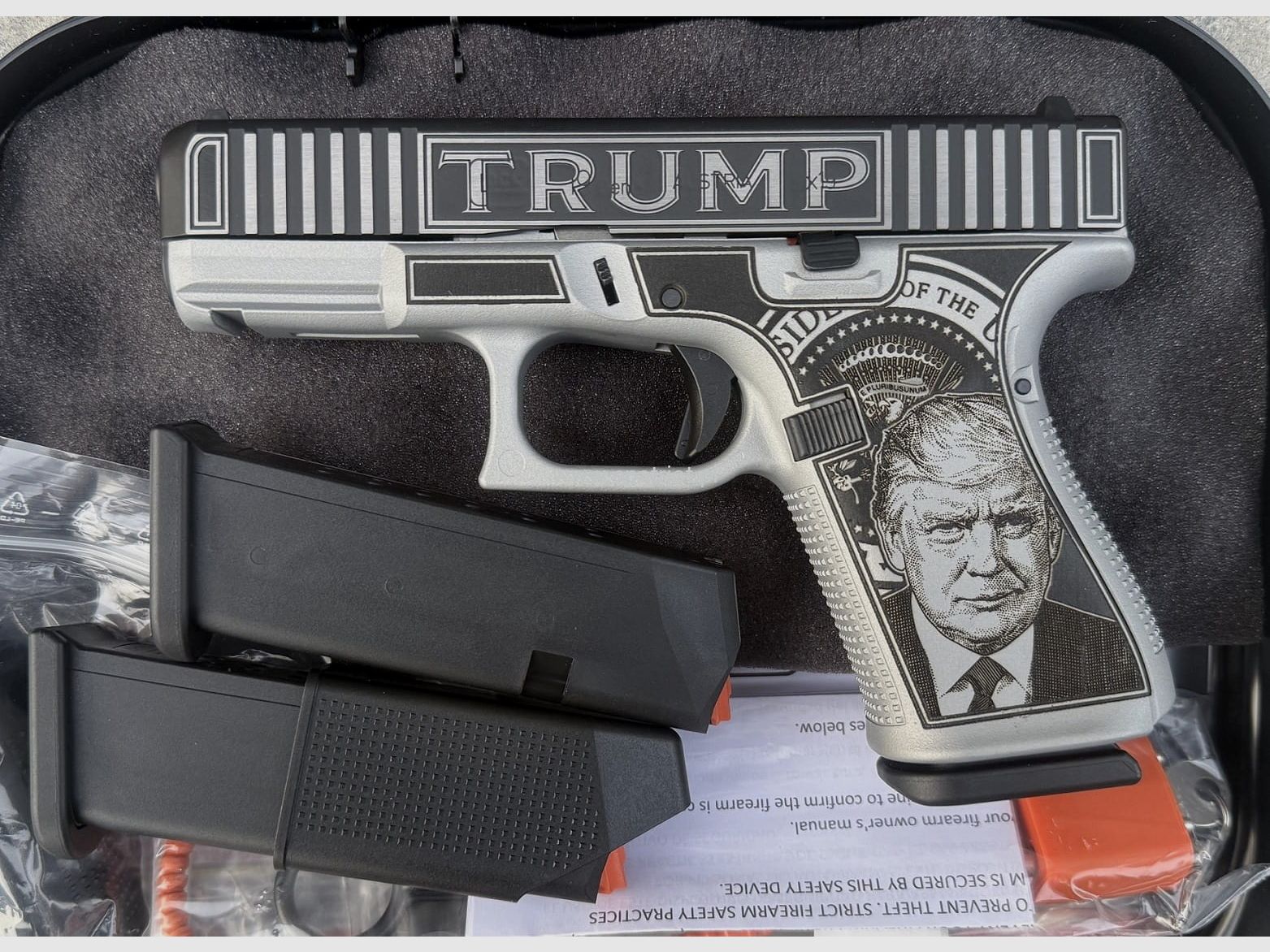 Pistola GLOCK 19 GEN 5 Custom Trump Take America Back, imagen 2 de 2