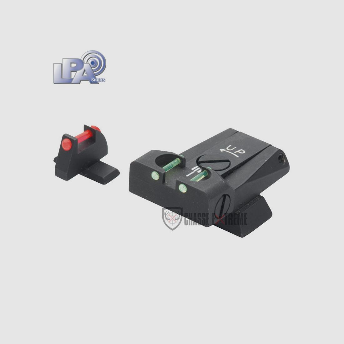 Hausse Réglable et Guidon LPA pour H&K USP 40 S&W - Fibre Optique