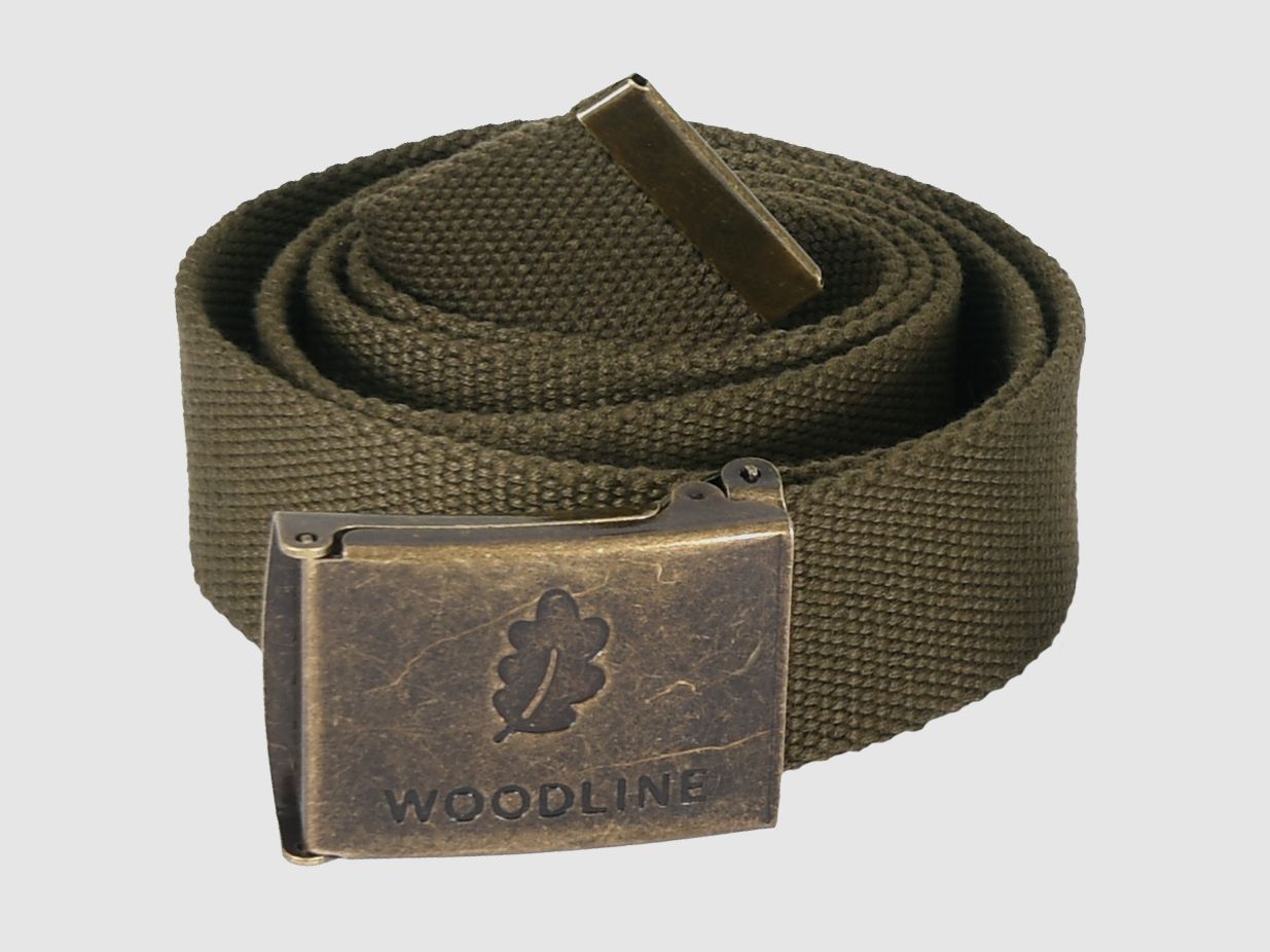 Ceinture en toile Woodline verte