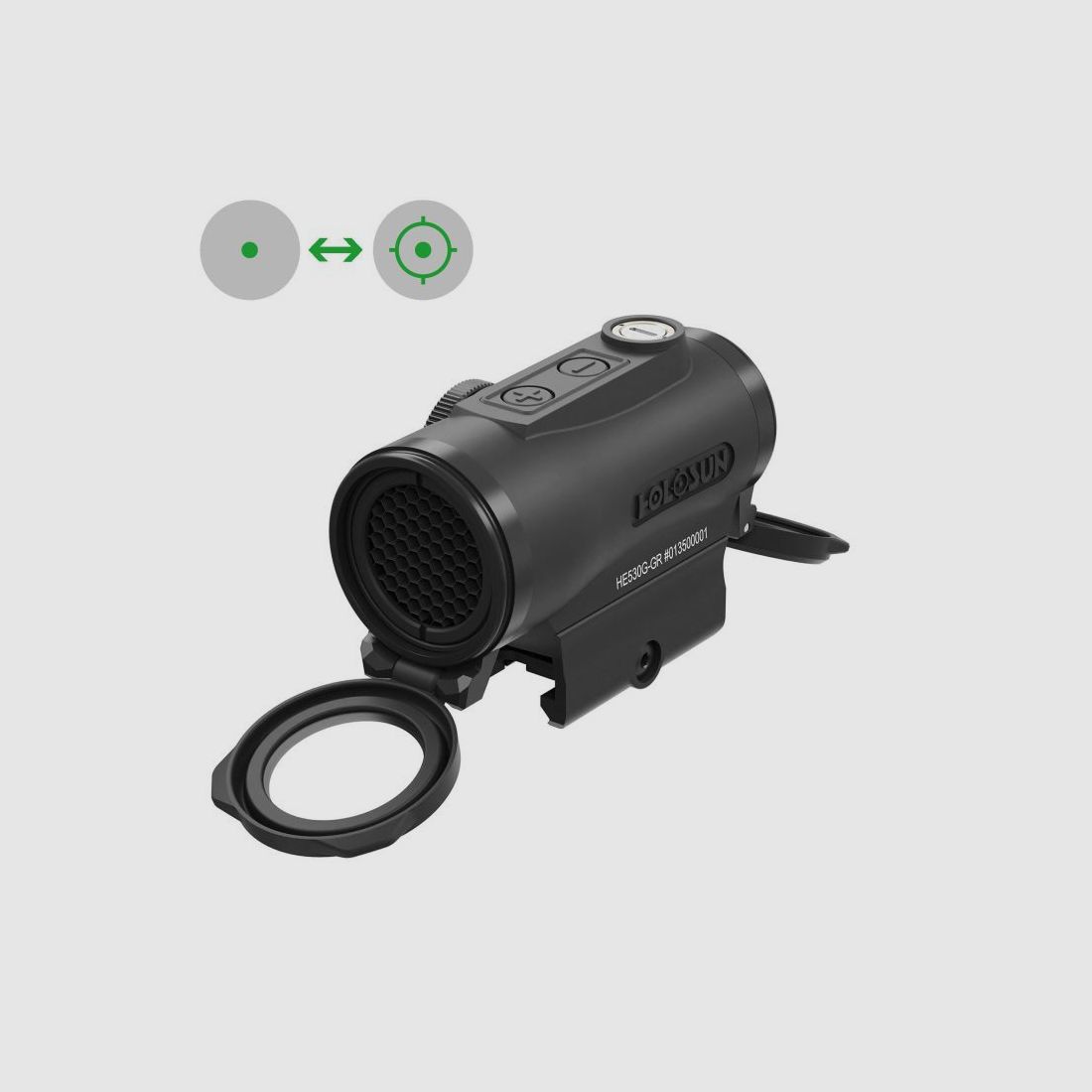 Holosun Reflexvisier HE530G-GR mit grünem Wechselabsehen: 2MOA Dot & 65MOA Circledot, Bild 1 von 8