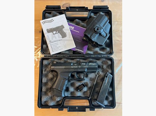 Walther P99 pistola de fogueo 9 mm P.A.K. Negra