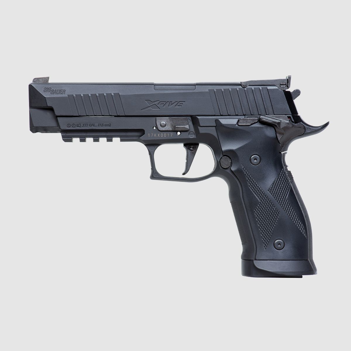 SIG SAUER XFIVE Czarny 4,5mm | 4,5mm BB - Ciśnienie powietrza Co2 BlowBack