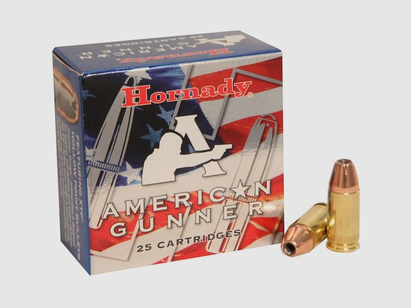 Hornady American Gunner 9mm Luger 115GR XTP 25 patronen