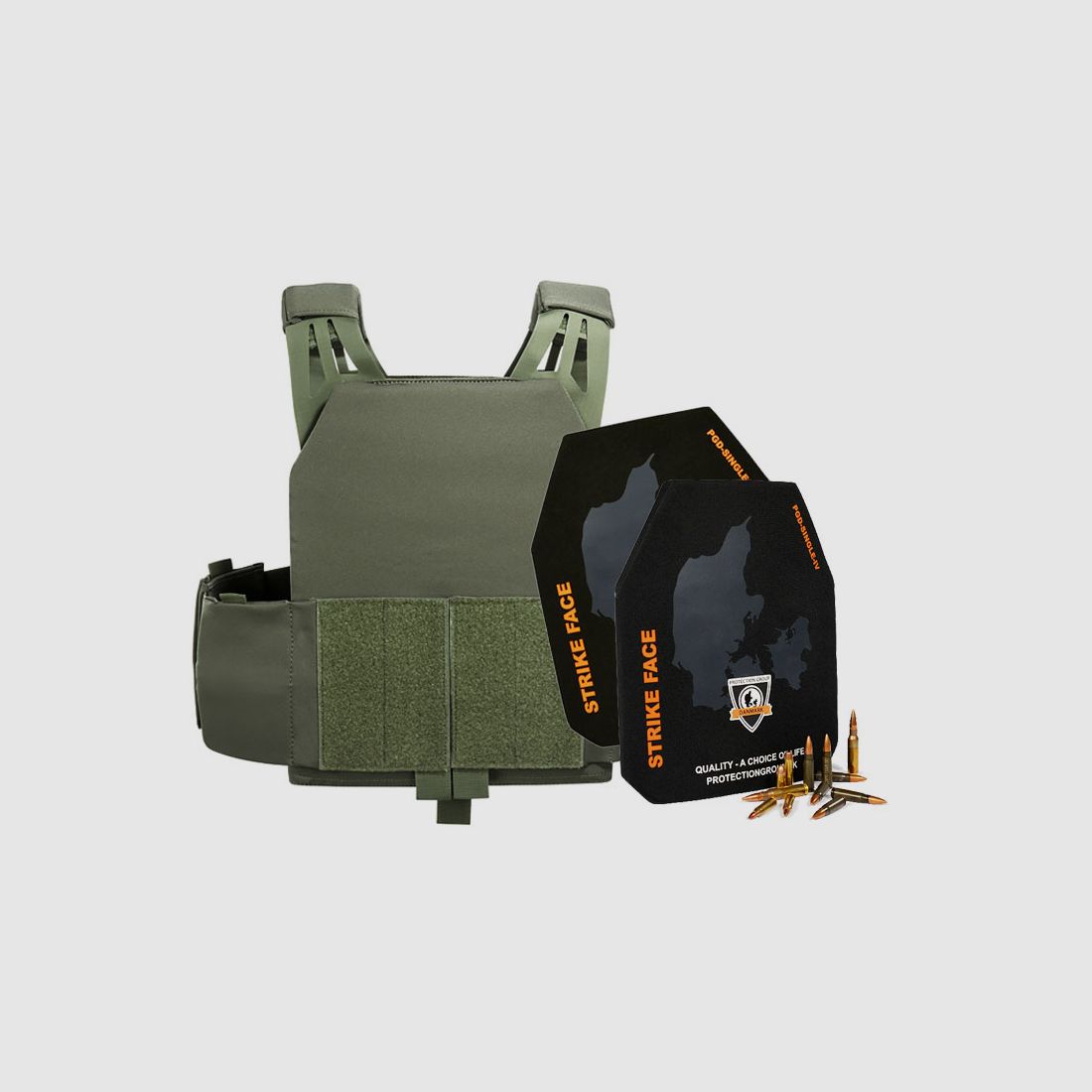 TT PLATE CARRIER LP MKII + 2x Stand Alone Protection Plate in SET Olive