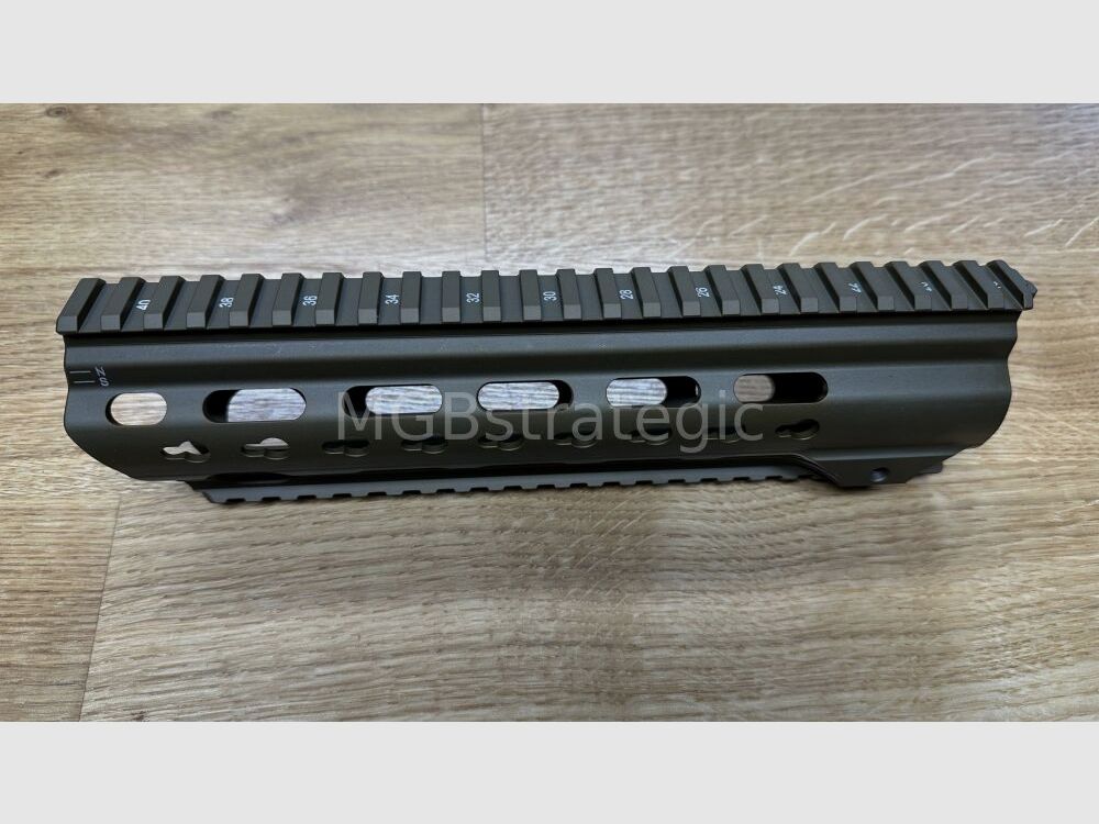 Calcio originale Heckler & Koch per 416 MR223 G95 G95K G95A1 G95KA1 compatibile con tubi di buffer Mil-Spec e Commercial - quindi compatibile anche con armi di tipo AR15 AR-15 / spallacci SLIMLINE neri