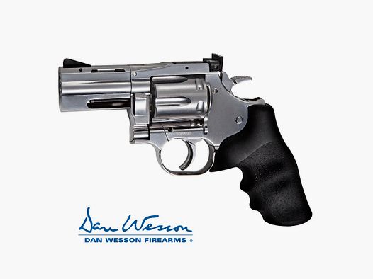 Revolver Dan Wesson 715, 2,5″ Silver – 4,5 mm Co2 Balines