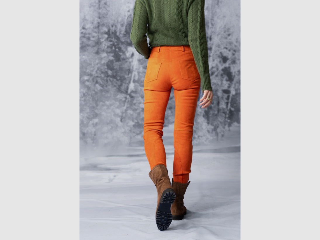 Habsburg Lederhosen Zita en Orange, image 2 sur 3
