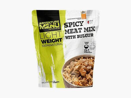 Adventure Menu Lightweight Spicy Meat Mix with Bulgur