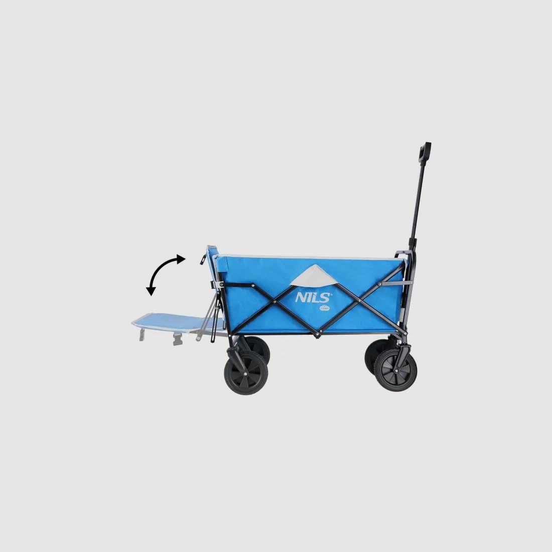 NC1606 Handwagen Grau-Blau 125L Nils Camp