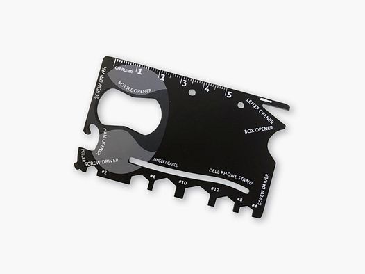 Survivalcard für die Geldbörse