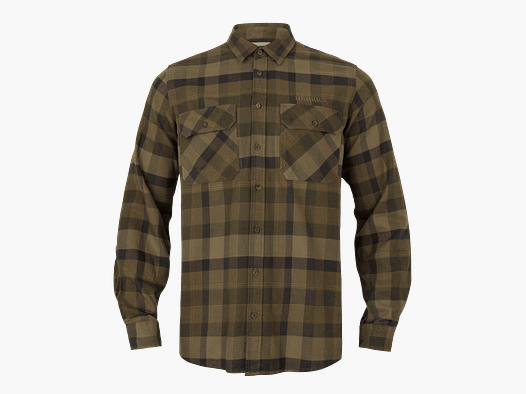 Härkila Asmund L/S Shirt Men Beech Green Check XXL