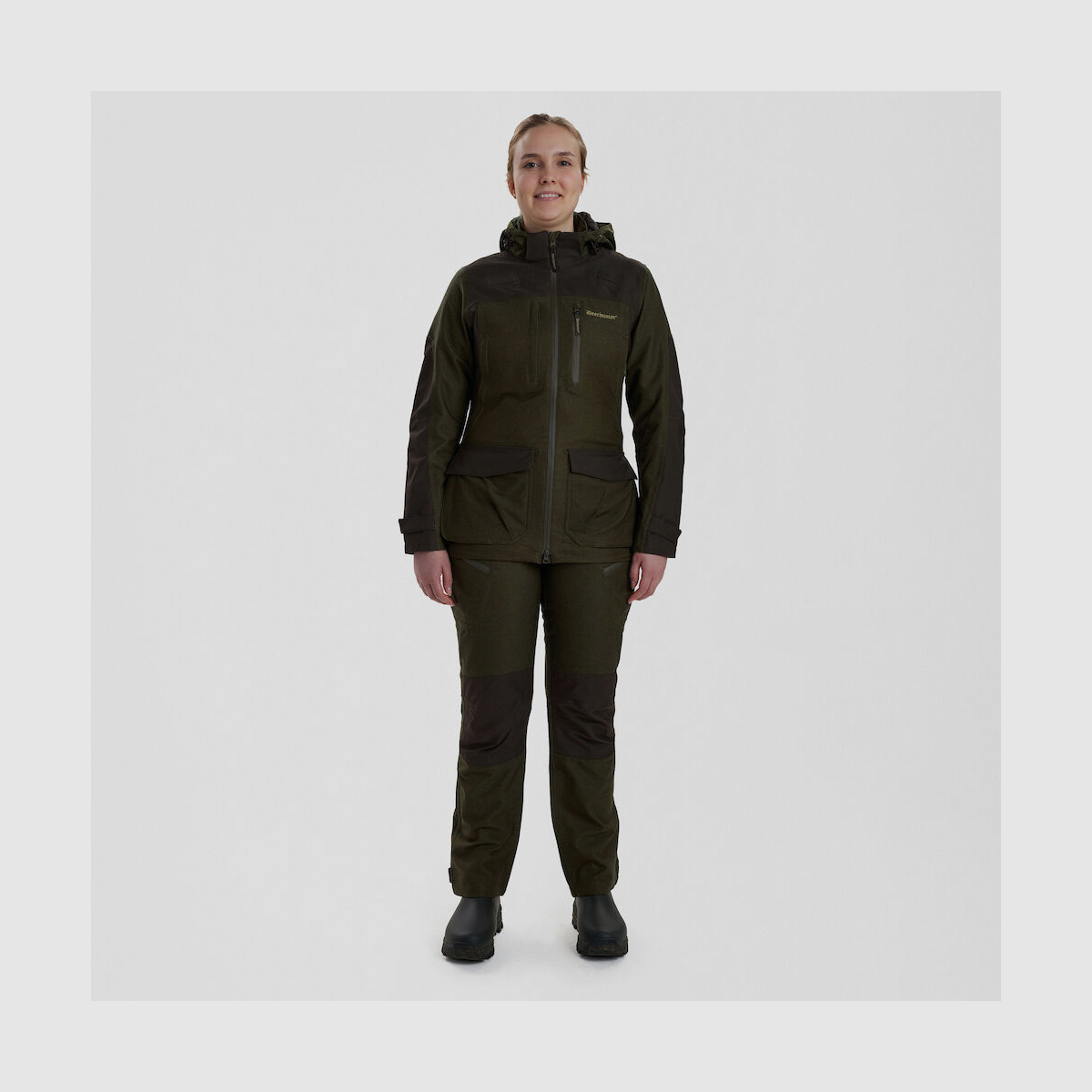 DEERHUNTER Lady Chasse Jacke Olive Night Melange