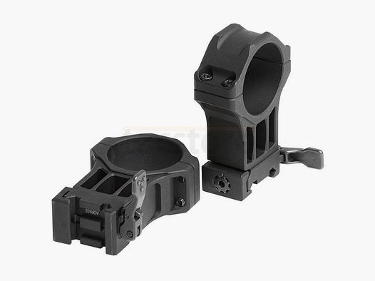 Leapers Accu-Sync 34mm QR Picatinny Scope Rings 2X-High Profile - Black