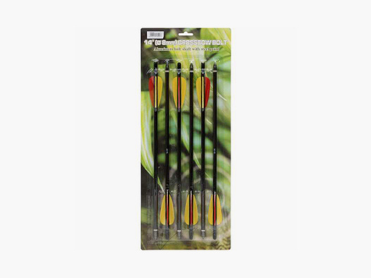 Replacement arrows for crossbow 14" 6-pack aluminum