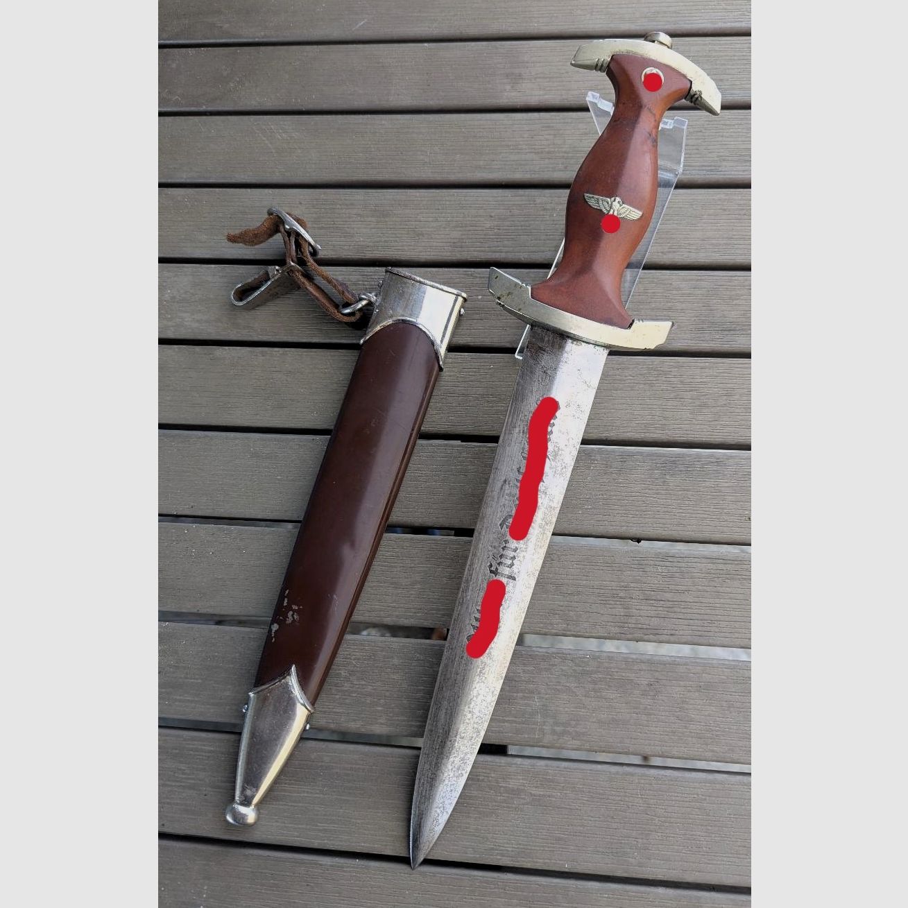 SA Dolch with hanger / Original / WK2