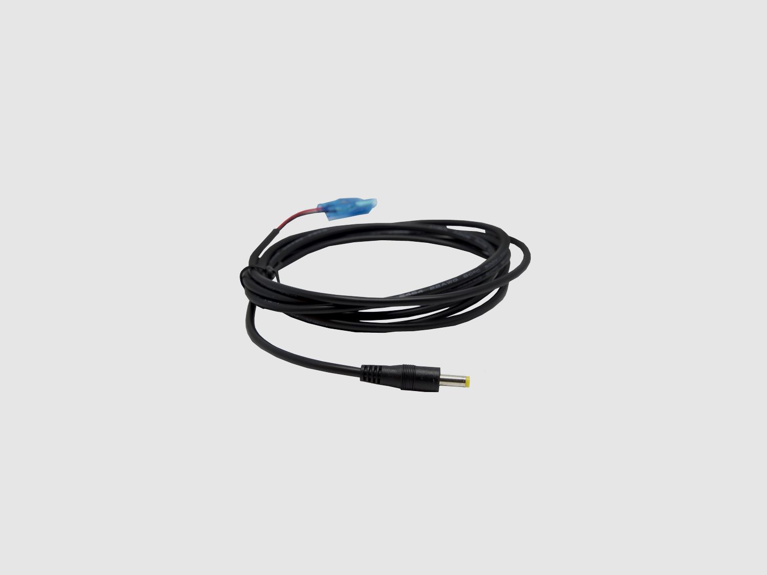 6V power cable with ground plug yellow