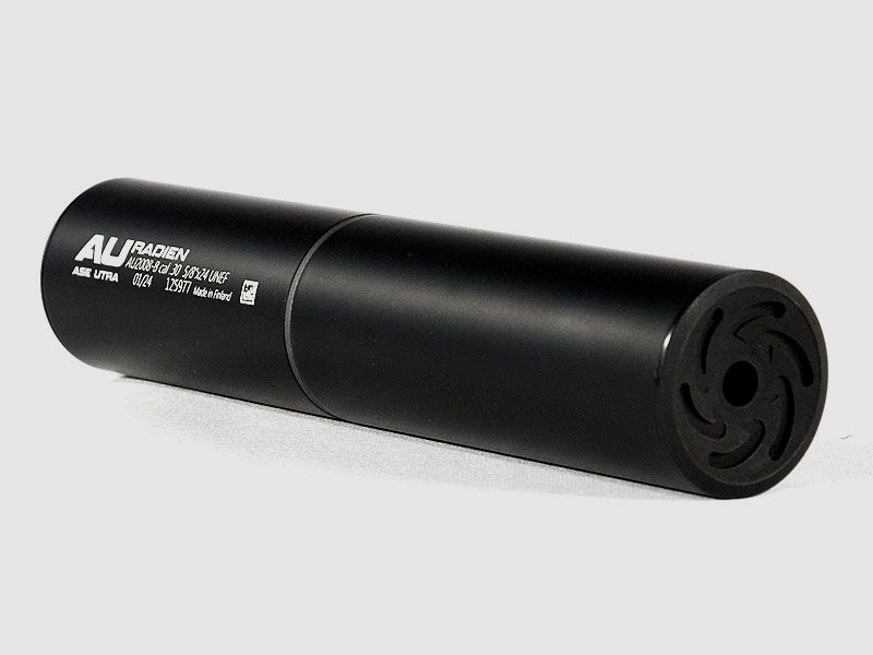 ASE UTRA Radien, silenziatore overbarrel calibro .30 per filettatura 5/8"x24 (nero)