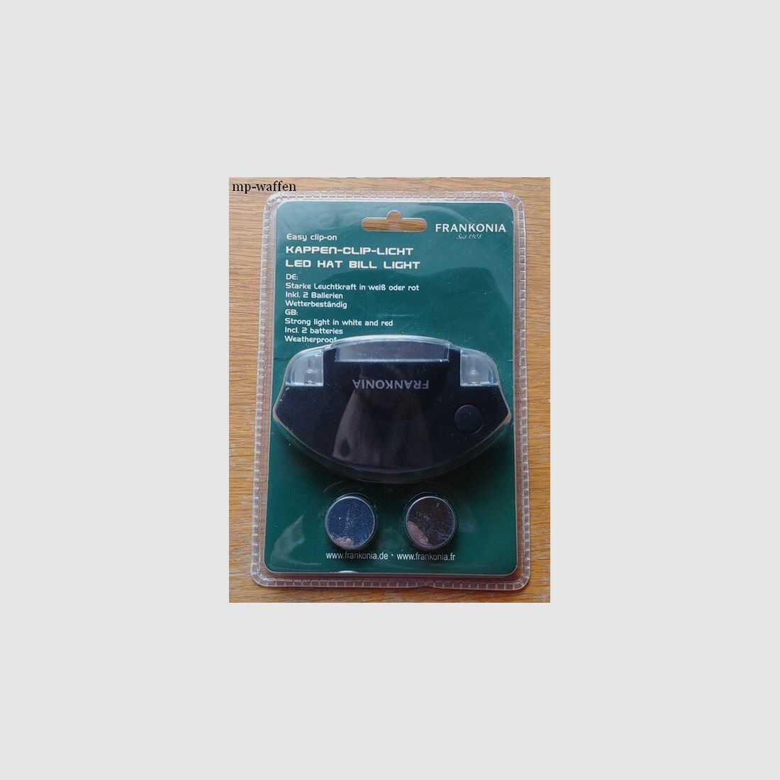 Frankonia kappen Clip Licht LED