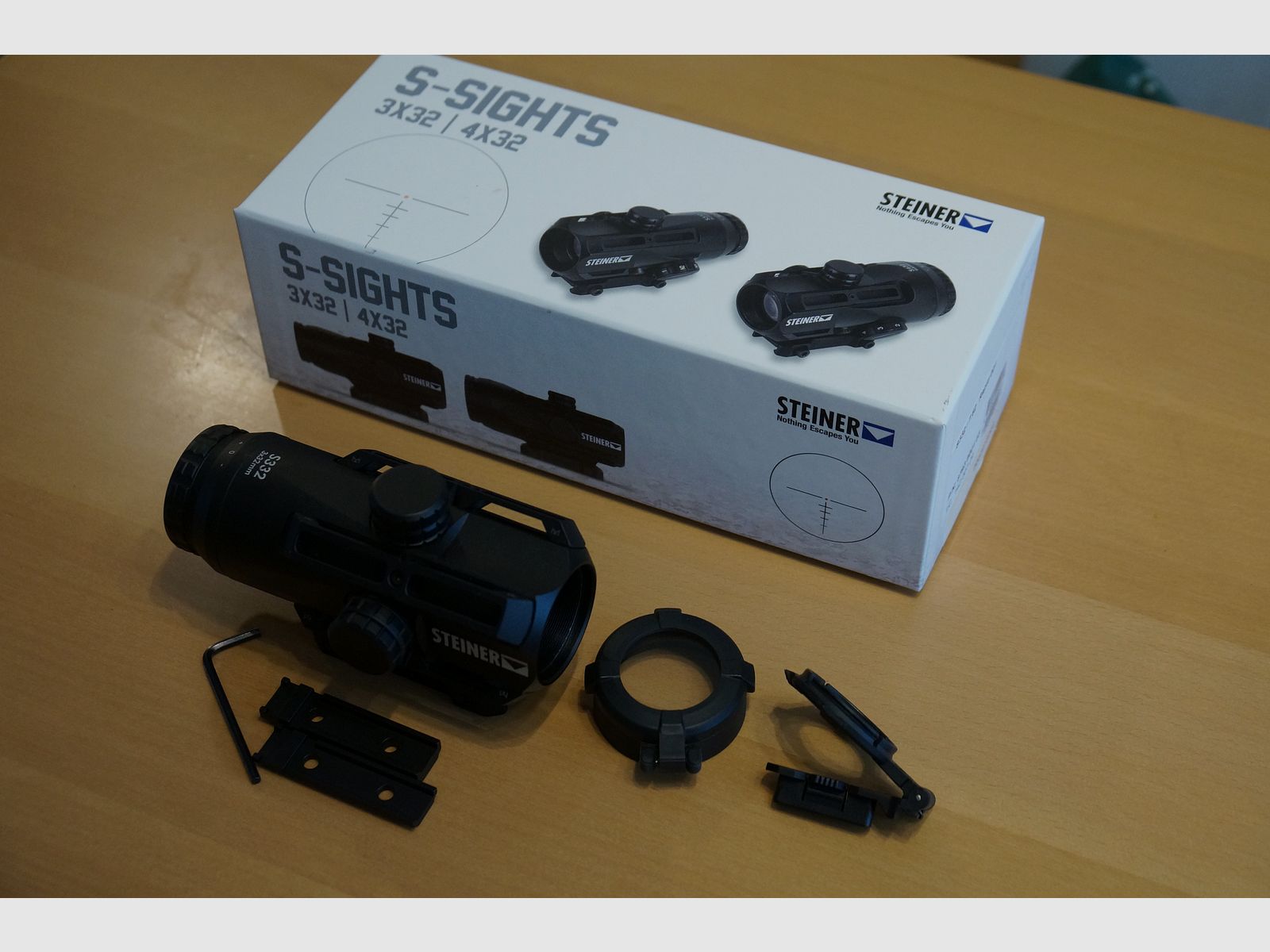 Steiner S-Sights 332 3x32 7,62 Rotpunkt, Top Zustand