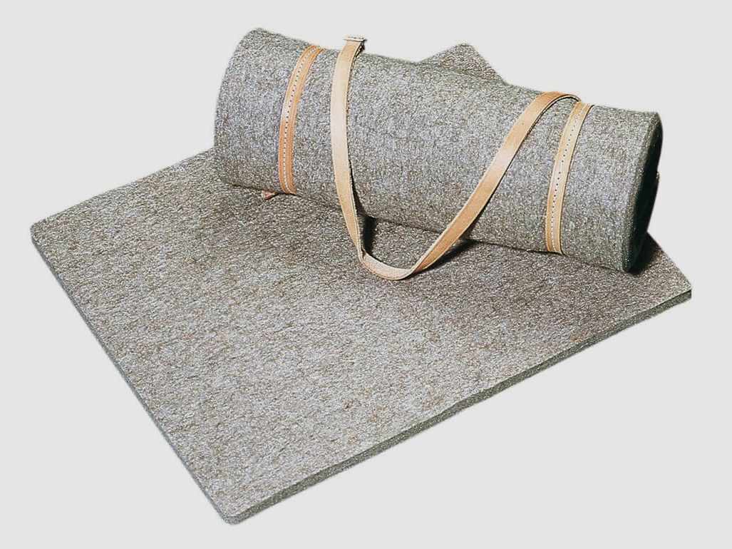 Seat cushion with leather strap