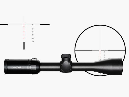 Zielfernrohr von Hawke Modell Vantage IR 1 Zoll 3-9x40, Absehen Rimfire .22 LR Subsonic