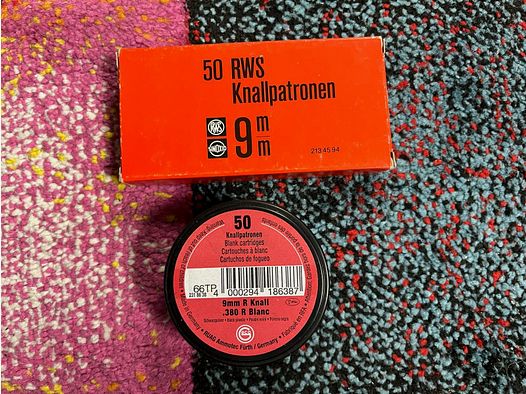 9mm RK blank cartridges RWS / Geco - collector