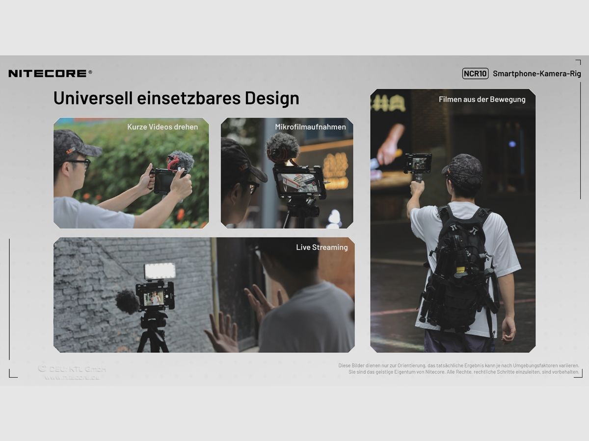 Nitecore NCR10 - cameramount voor smartphones, afbeelding 9 van 10