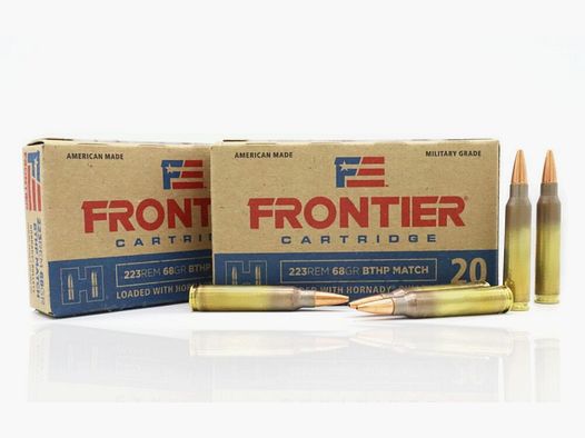 Hornady .223 Rem Hornady Frontier BTHP 68 grs Match rifle cartridges 500 pieces
