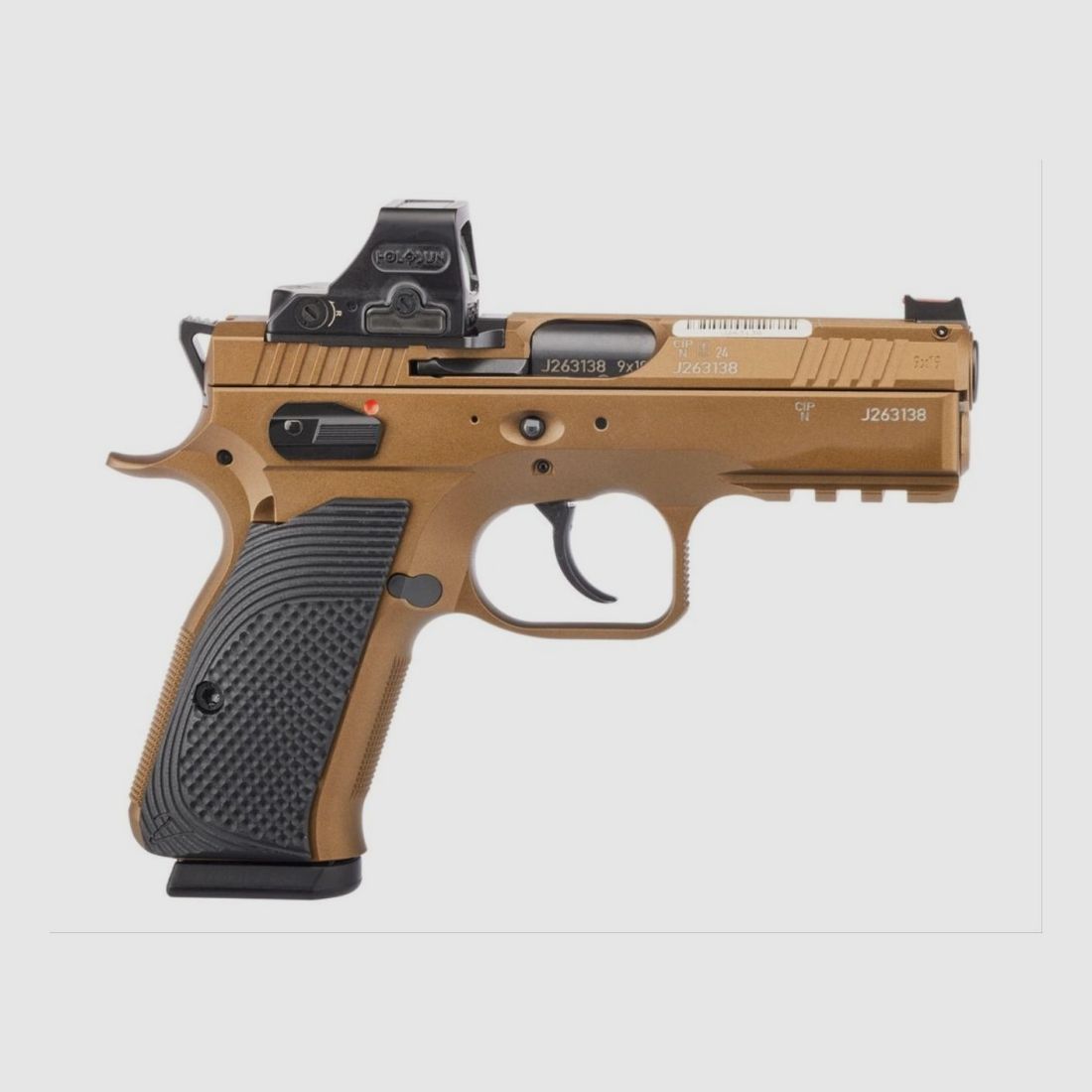 Pistole CZ Shadow 2 Compact OR Bronze HE508T-RD-X2 Combo, 9mm Para 15-Schuss, Limitiert!