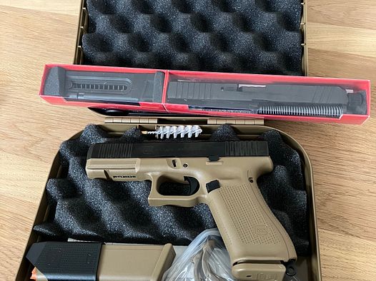 Glock Pistole 17 Gen5 FS / FXD "FR Coyote" 9mm French Edition
