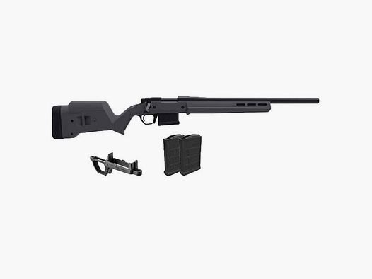 MAGPUL HUNTER 700 STOCK W/X2 MAGS & BOTTOMMETAL FOR REM 700 SA GRAY