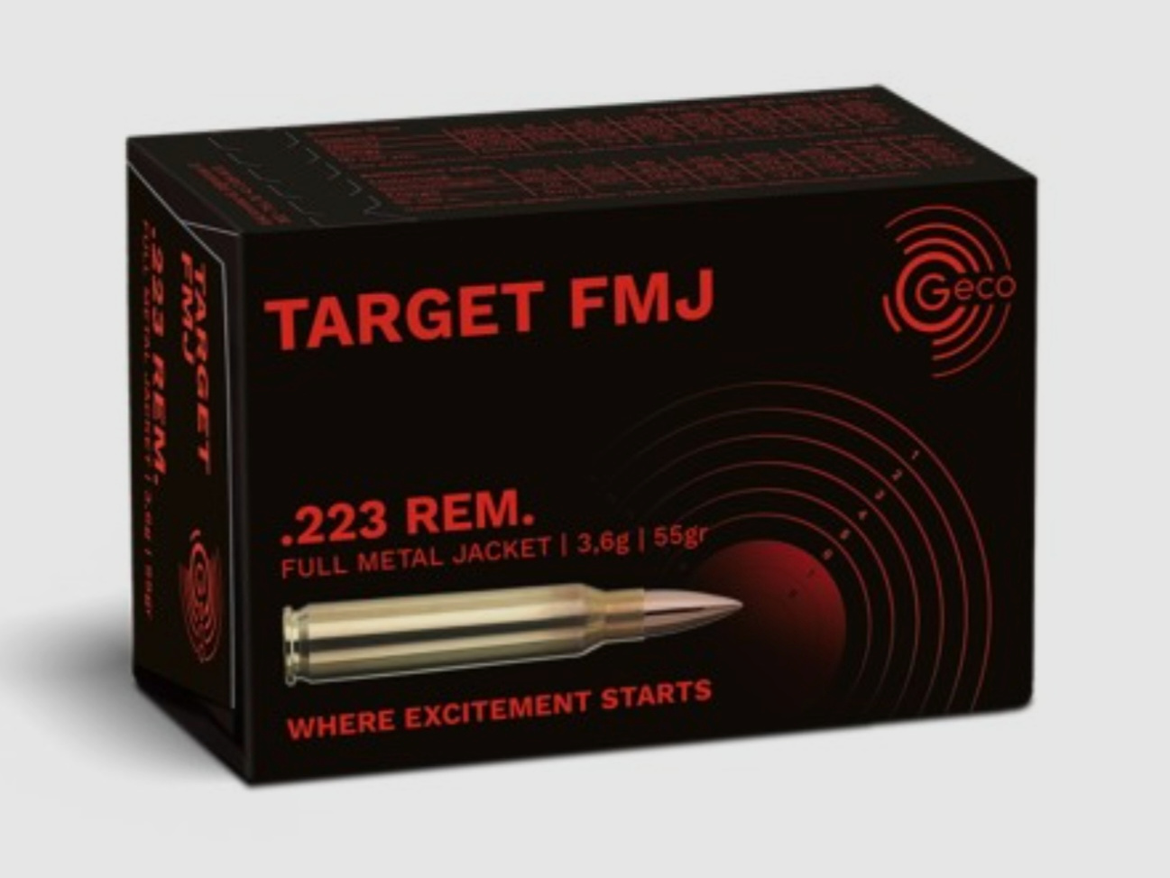 450  Schuß Geco Target FMJ 0.223 Remington